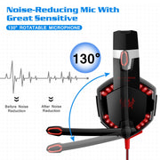 Kotion Each G2000 Gaming Headset Over Ear Headphones for PS4 Xbox Nintendo Switch PC Laptop