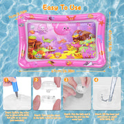 Cat Water Mat with Floating Fish & LED Lights