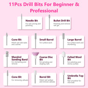 Portable Electric Nail Drill – 45,000 RPM, 11 Bits, Cordless, Rechargeable