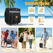 Rolling Cooler Bag with Wheels 35L Insulated Collapsible