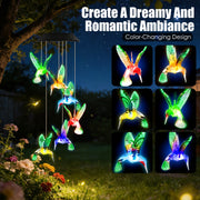 Solar Wind Chimes 3-Pack with Color Changing LED Lights