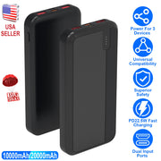 10000mAh PD22.5W Fast Charging Power Bank Fast Charger Portable Phone Charger with Type-C USB Cable Fit For IOS Phone 15/14 Samsung Galaxy S24 And Mor