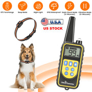 Remote Dog Training Collar with 4 Modes & 875 Yard Range