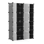 8-Tier Shoe Rack Organizer with Transparent Doors, 32 Pairs