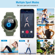 1.3in Wireless Fitness Tracker IP67 Waterproof Smart Watch Sport Bracelet w/Heart Rate Blood Pressure Sleep Monitor For Android IOS