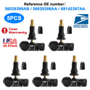 5PCS Tire Pressure Sensor TPMS Tire Pressure Monitoring System Sensor for Jeep Chrysler Dodge Ram