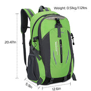 36L Waterproof Hiking Backpack with Ergonomic Design