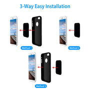 8Pcs UniversalÊMetal Plates with Strong Adhesive 4Pcs Round and 4Pcs Rectangle Metal Plates for Magnetic Car Mount Phone Holder