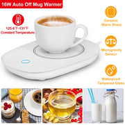 Coffee Mug Warmer Cup Warmer Auto Shut Off Coffee Tea Milk Electric Heater Pad Office Home Desk Coffee Mug Warmer Electric Beverage Warmer Mat 125.6 /