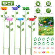 Metal Bee Watering Stations with Anti-Drowning Design (6-Pack)