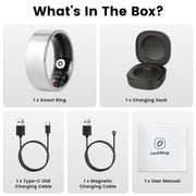 Smart Ring Health Tracker with Sleep & Fitness Monitoring