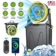 Portable Misting Fan with 10L Bucket & 20000mAh Battery