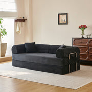 78.8" Convertible Floor Sofa Bed with High Density Foam