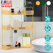 Bathroom Countertop Organizer 3 Tier Corner Makeup Storage Shelf Vanity Cosmetic Perfume Tray Clear Corner Rack for Bedroom Bathroom Kitchen