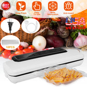 Electric Vacuum Sealer Machine Household Automatic Food Vacuum Sealer Quick Sealing System Machine For Fresh Food Dry Moist Food w/ 10Pcs Bags