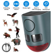 Solar Animal Repeller with Motion Sensor & Ultrasonic Sound