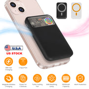 Magsafe Wireless Power Bank 10000mAh Magnetic Portable 18W Fast Charger Fit for IOS Phone 15/14/13/12 Series and More