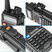 BaoFeng UV-5R 5W Walkie Talkie UHF VHF Dual Band Two Way Ham Radio Transceiver