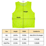 5Pcs Mesh Scrimmage Vests Soccer Basketball Team Training Pinnies Jerseys Shirt Adult Size