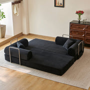 78.8" Convertible Floor Sofa Bed with High Density Foam