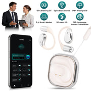 AI Translation Earbuds with 165 Languages & Open-Ear Design