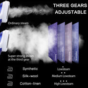 800W Handheld Electric Steam Anti-Scalding Anti Dripping Portable Iron Garment Steamer Fabric Clothes Laundry Steam Brush with 3 Adjustable Steam