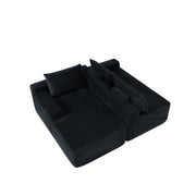 Cloud L-Shaped Corduroy Sectional Sofa with Chaise Lounge