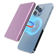 2 In 1 5000mAh 8MM Slim MagSafe Wireless Power Bank PD20W Magnetic Fast Charger Portable Phone Charger Fit for IOS Phone 15 14 13 12 Series And More