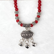 Red Agate Good Luck Beaded Bracelet