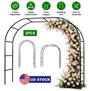 Adjustable Metal Garden Arch for Climbing Plants - 7.87ft Tall