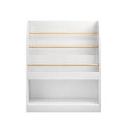 Kids Bookshelf with 3-Tier Front-Facing Display & Toy Storage