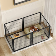 48.2" Indoor Dog Kennel with PVC Top Cover and Flexible Door