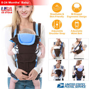 Baby Carrier Breathable Adjustable Wrap with 4 Positions