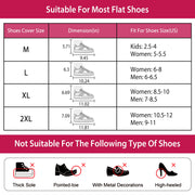 Waterproof Shoe Covers Reusable Not-Slip Rain Shoe Covers Protectors Foldable TPEÊRubber Shoe Protectors For Men Women Kids