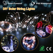 100 LEDs Solar String Lights Outdoor IP65 Waterproof Copper Wire String Lights Solar LED Fairy Lamps Wedding Party Festival