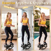 Compact Swing Stepper with Resistance Bands & LCD Monitor