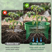 Adjustable Plant Grow Rings 10in with Hand Shovel - 12 Pack