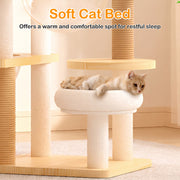 Cat Tree Tower 66.9" with Acrylic Capsules and Scratching Posts