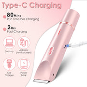 2-in-1 Women’s Bikini Trimmer & Shaver, Waterproof & Rechargeable