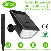 Solarek 32 LEDs Solar Landscape Spotlights IP65 Waterproof Solar Lights Auto On/Off Solar Powered Security Wall Lights 3 Modes Lighting For Yard Garde