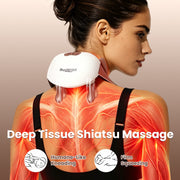 Cordless Neck Massager with Heat and Shiatsu Kneading