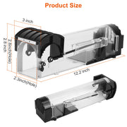 2Pcs Humane Live Mouse Trap Reusable Rat Rodent Trap Catch Release Cage Safe for Family Children Pets Easy Setup