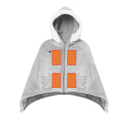 Wearable Heated Throw Blanket Double-Sided Flannel Portable Electric Heating Hoodie For Women's Men Machine Washable 3 Heating Levels Battery Operated