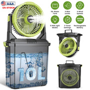 Portable Misting Fan with 10L Bucket & 20000mAh Battery