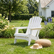 Folding Adirondack Chairs Set of 2 - Hemlock Wood Outdoor Seating