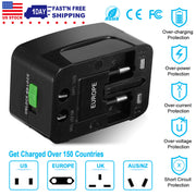 Universal Travel Adapter AC Power Plug Adapter US UK EU AUST Worldwide Socket For Phones Tablet Cameras