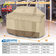 210D Waterproof Outdoor BBQ Grill Cover Windproof Dustproof Patio Gas Grill Oven Protector Oxford Cloth Garden