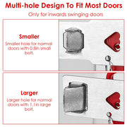 2Pcs Portable Travel Door Lock Home Hotel Apartment Security Lock Anti Theft Security Tool Door Safety Latch Lock
