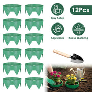 Adjustable Plant Grow Rings 10in with Hand Shovel - 12 Pack