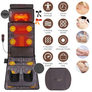 Full Body Massage Mat with Heat and Shiatsu Neck & Foot Massagers
